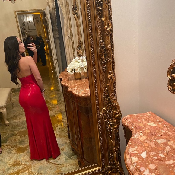 Jovani Red Gown - Worn Once - Picture 3 of 7